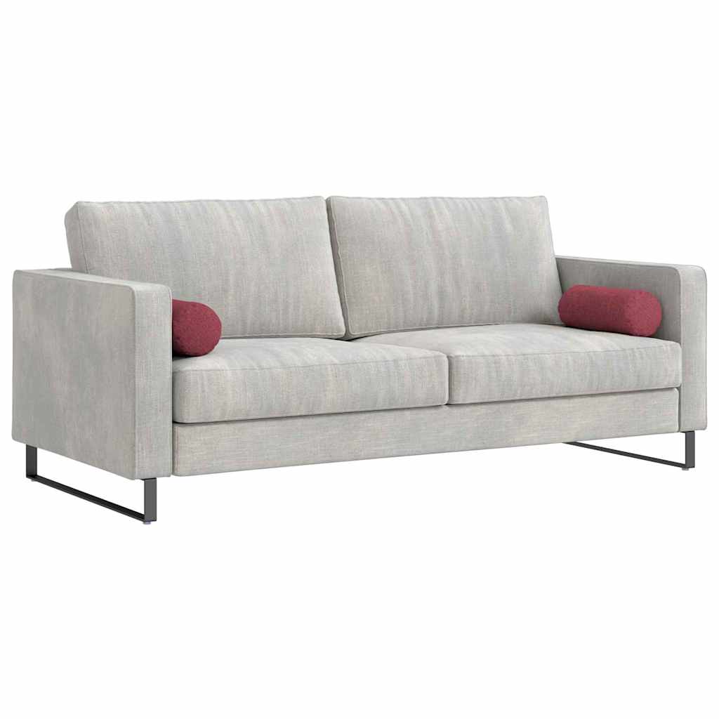 Valjkasti jastučići 2 pcs Vinska crvena Ø 15 x 40 cm tkanina