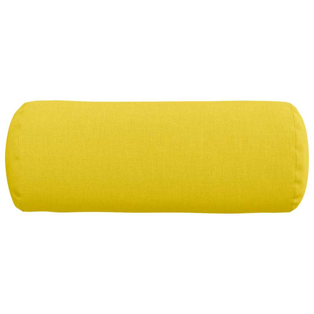 Valjkasti jastučići 2 pcs Svijetlo žuta Ø 15 x 40 cm tkanina