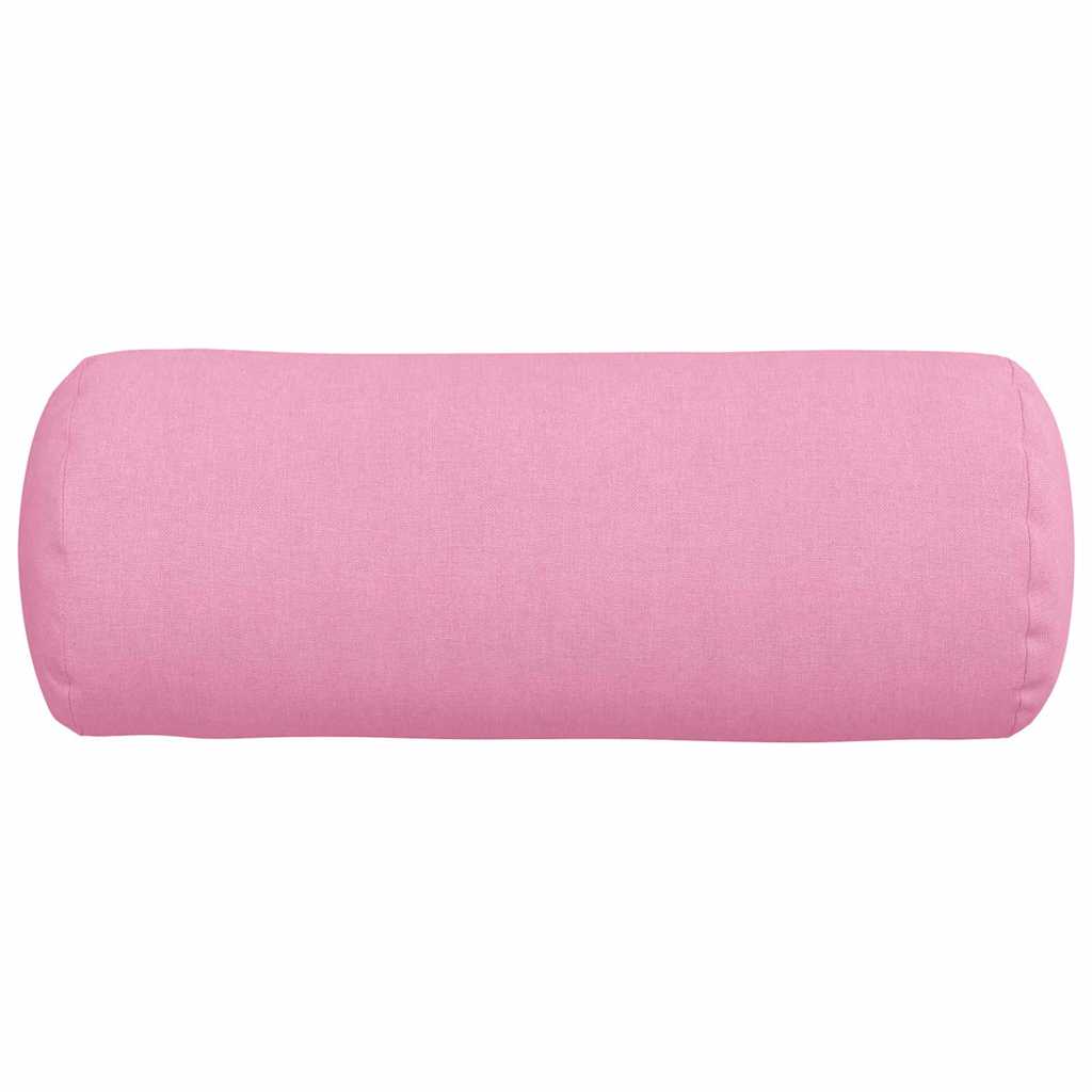 Valjkasti jastučići 2 pcs Ružičasta Ø 15 x 40 cm tkanina
