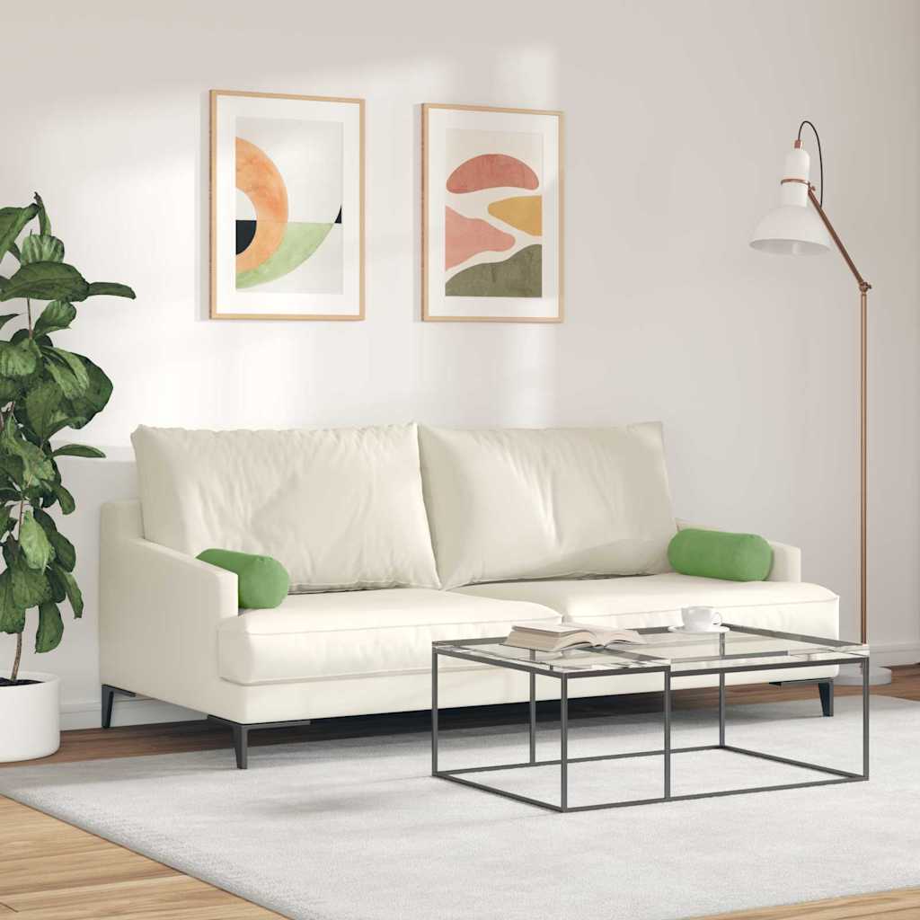 Valjkasti jastučići 2 pcs Svijetlo zelena Ø 15 x 40 cm