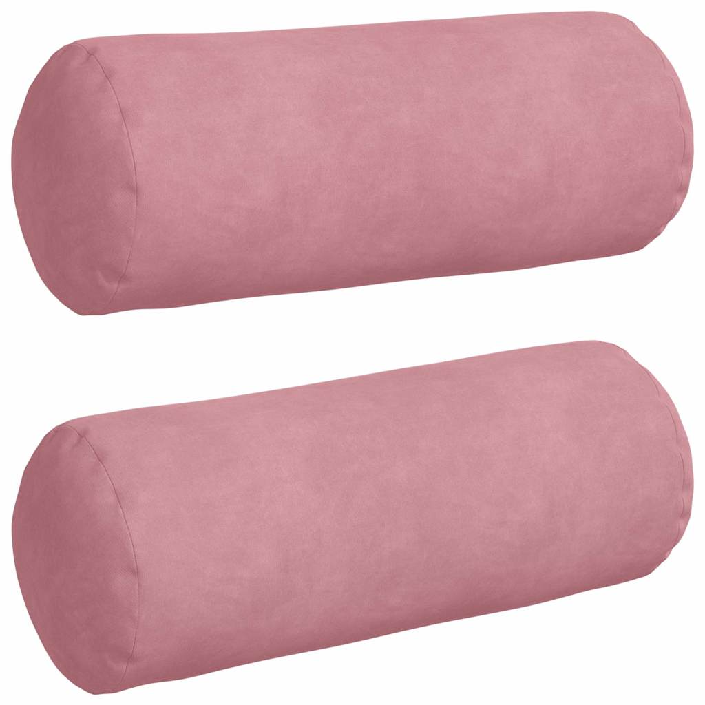 Valjkasti jastučići 2 pcs Ružičasta Ø 15 x 40 cm