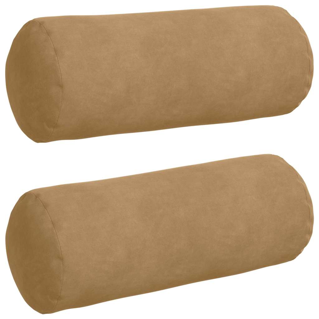 Valjkasti jastučići 2 pcs Smeđa Ø 15 x 40 cm Kordura tekstil