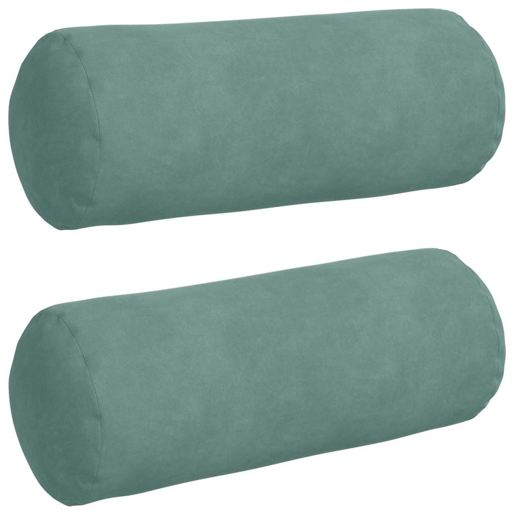 Valjkasti jastučići 2 pcs Morska zelena Ø 15 x 40 cm