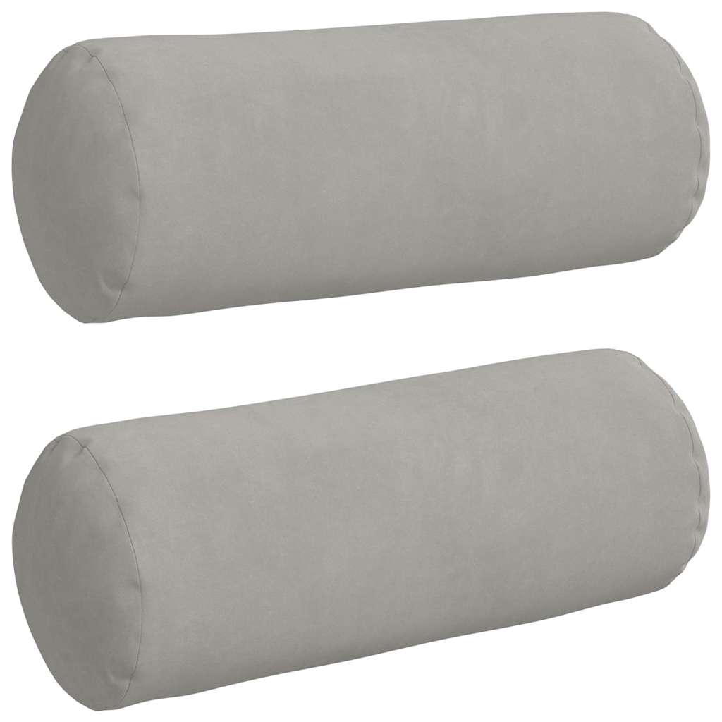 Valjkasti jastučići 2 pcs Svijetlo siva Ø 15 x 40 cm