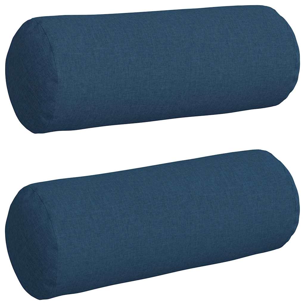 Valjkasti jastučići 2 pcs Plava Ø 25 x 70 cm tkanina