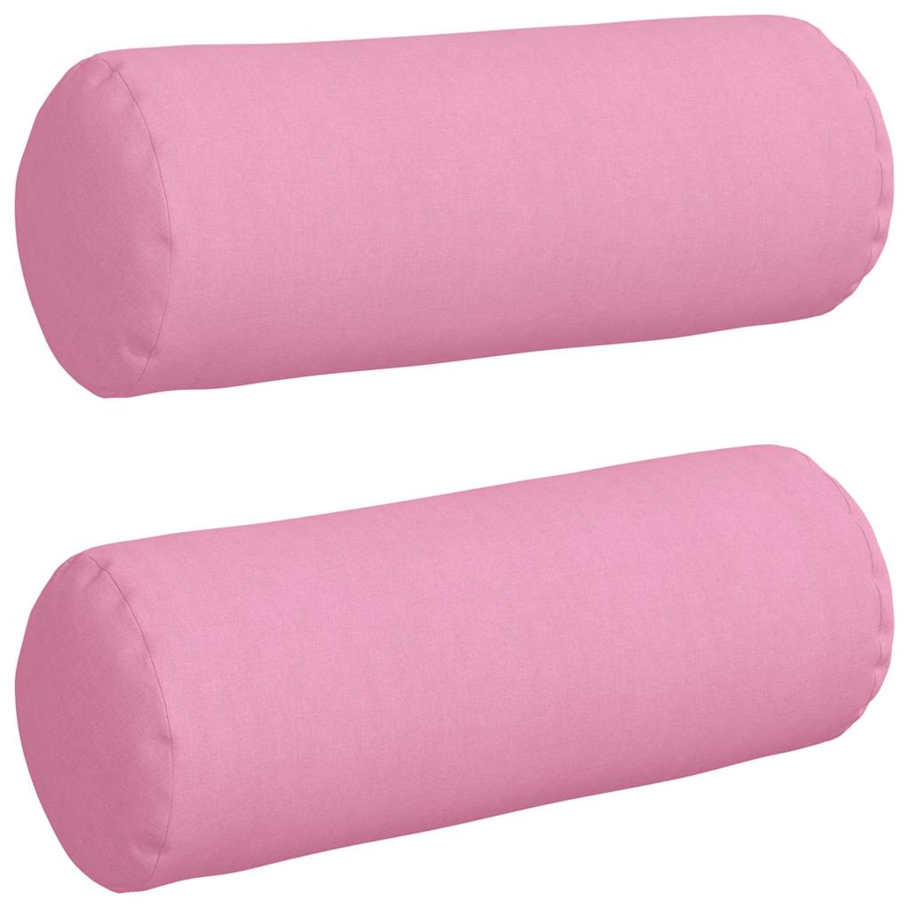 Valjkasti jastučići 2 pcs Ružičasta Ø 25 x 70 cm tkanina