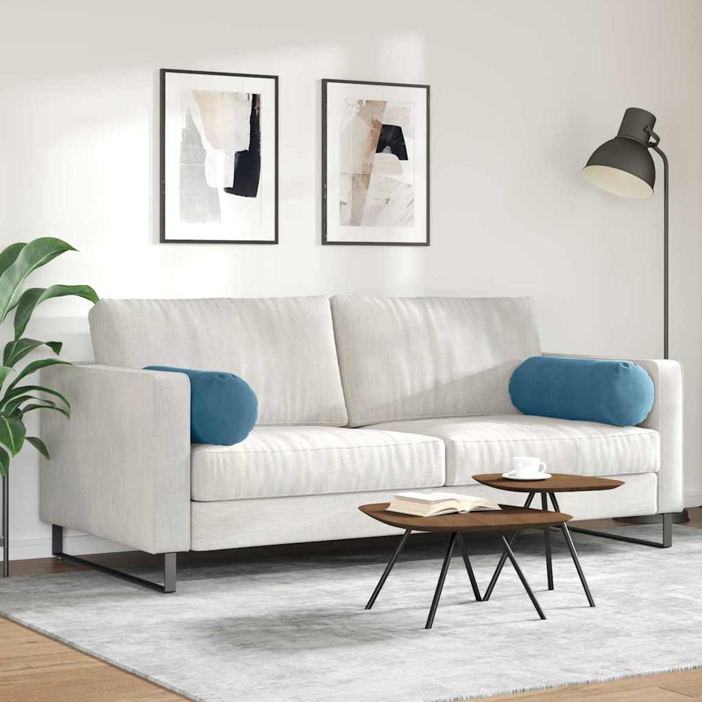 Valjkasti jastučići 2 pcs Plava Ø 25 x 70 cm Kordura tekstil