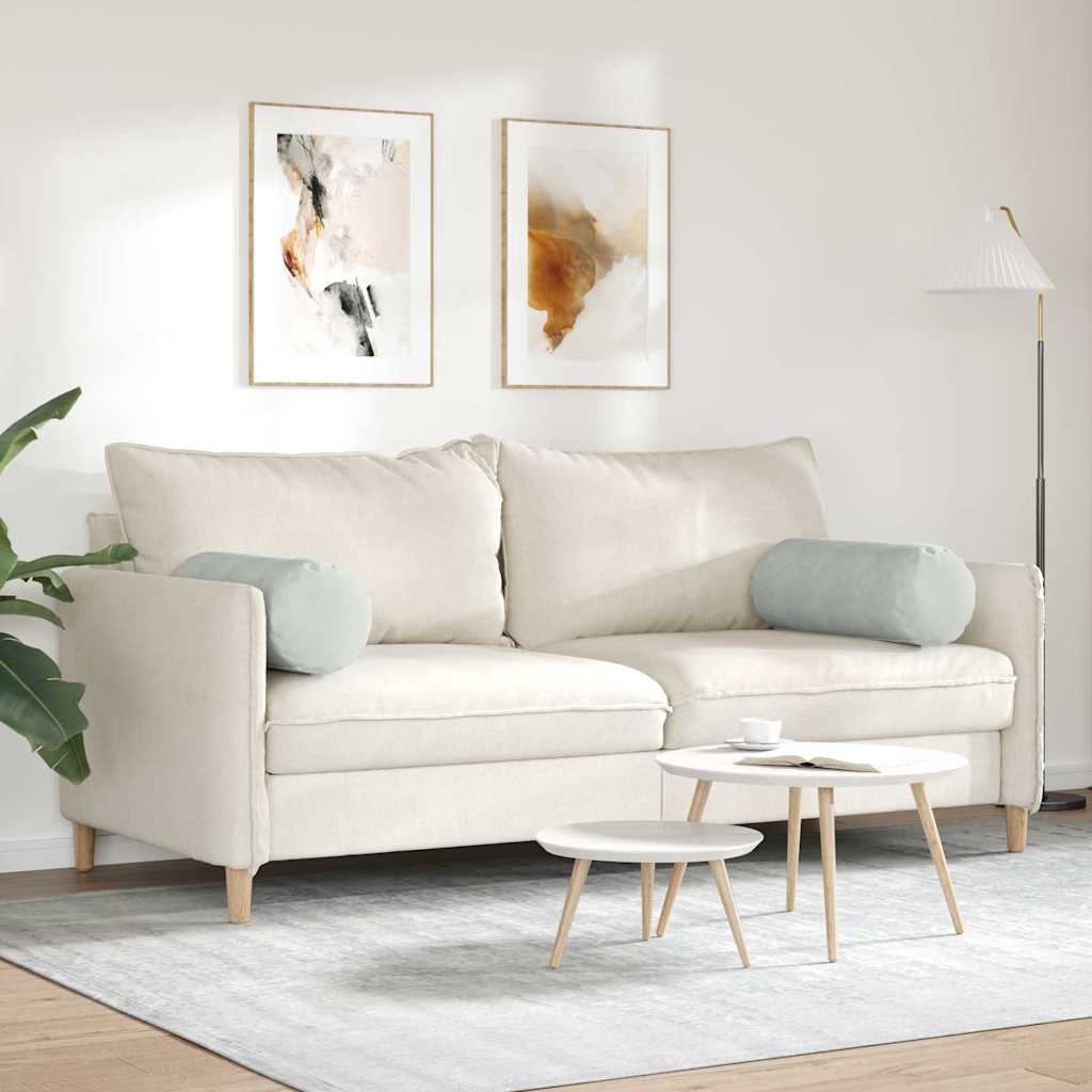 Valjkasti jastučići 2 pcs Svijetlo siva Ø 25 x 70 cm