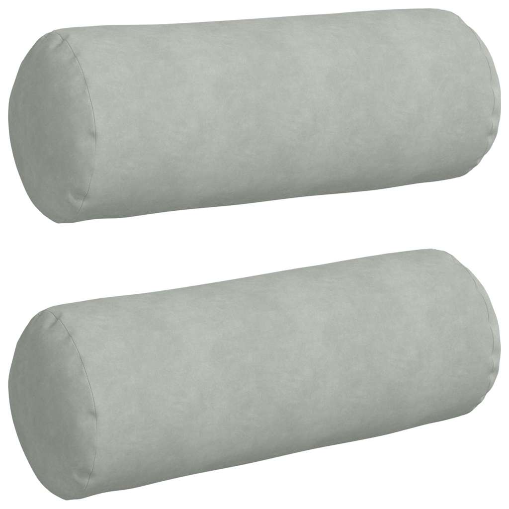 Valjkasti jastučići 2 pcs Svijetlo siva Ø 25 x 70 cm