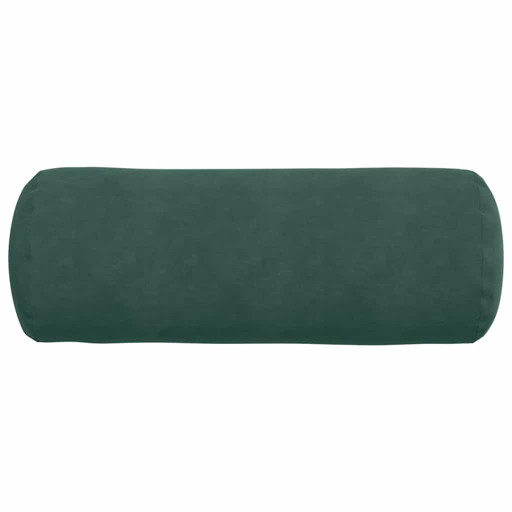 Valjkasti jastučići 2 pcs Tamnozelena Ø 25 x 70 cm