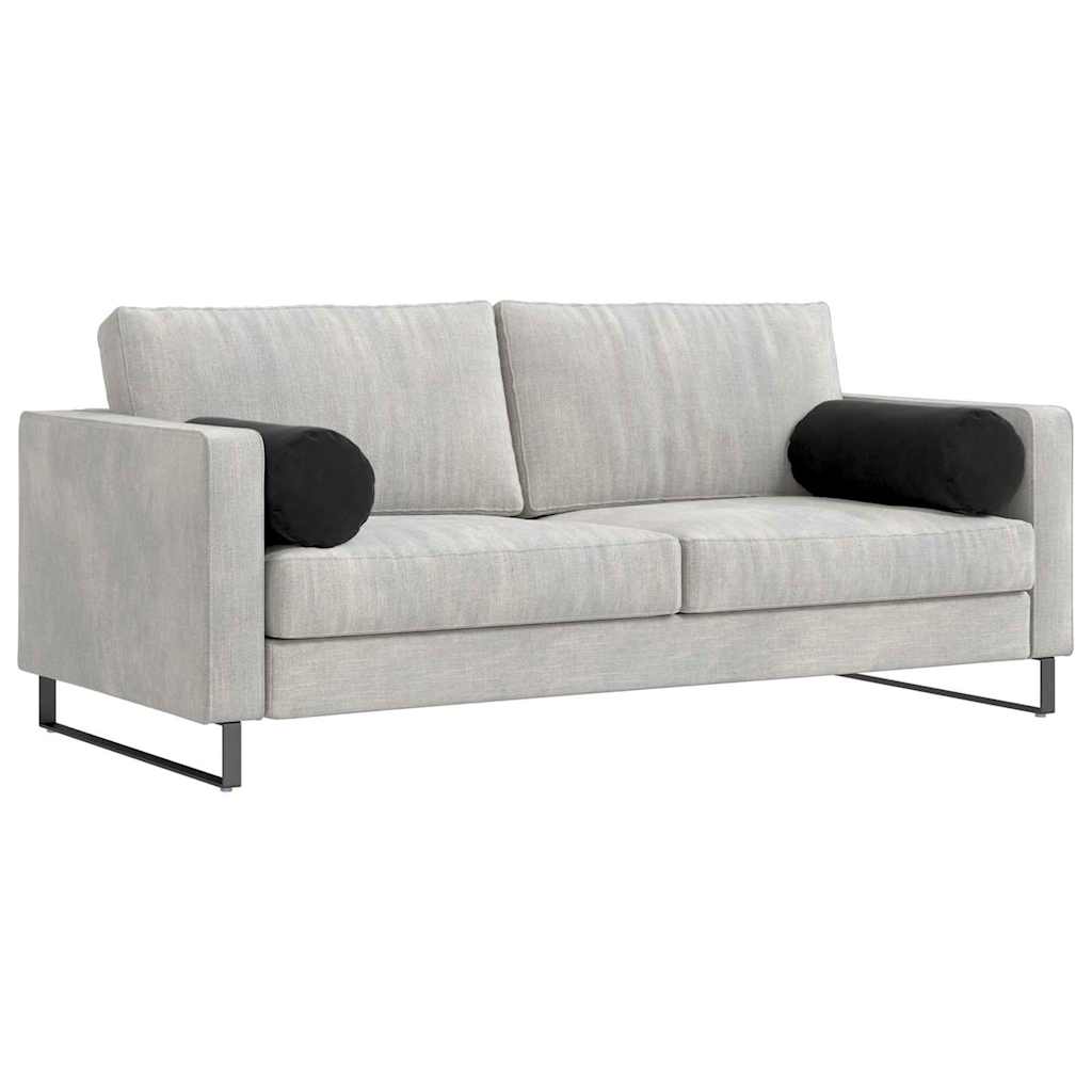 Valjkasti jastučići 2 pcs Crna Ø 25 x 70 cm Kordura tekstil