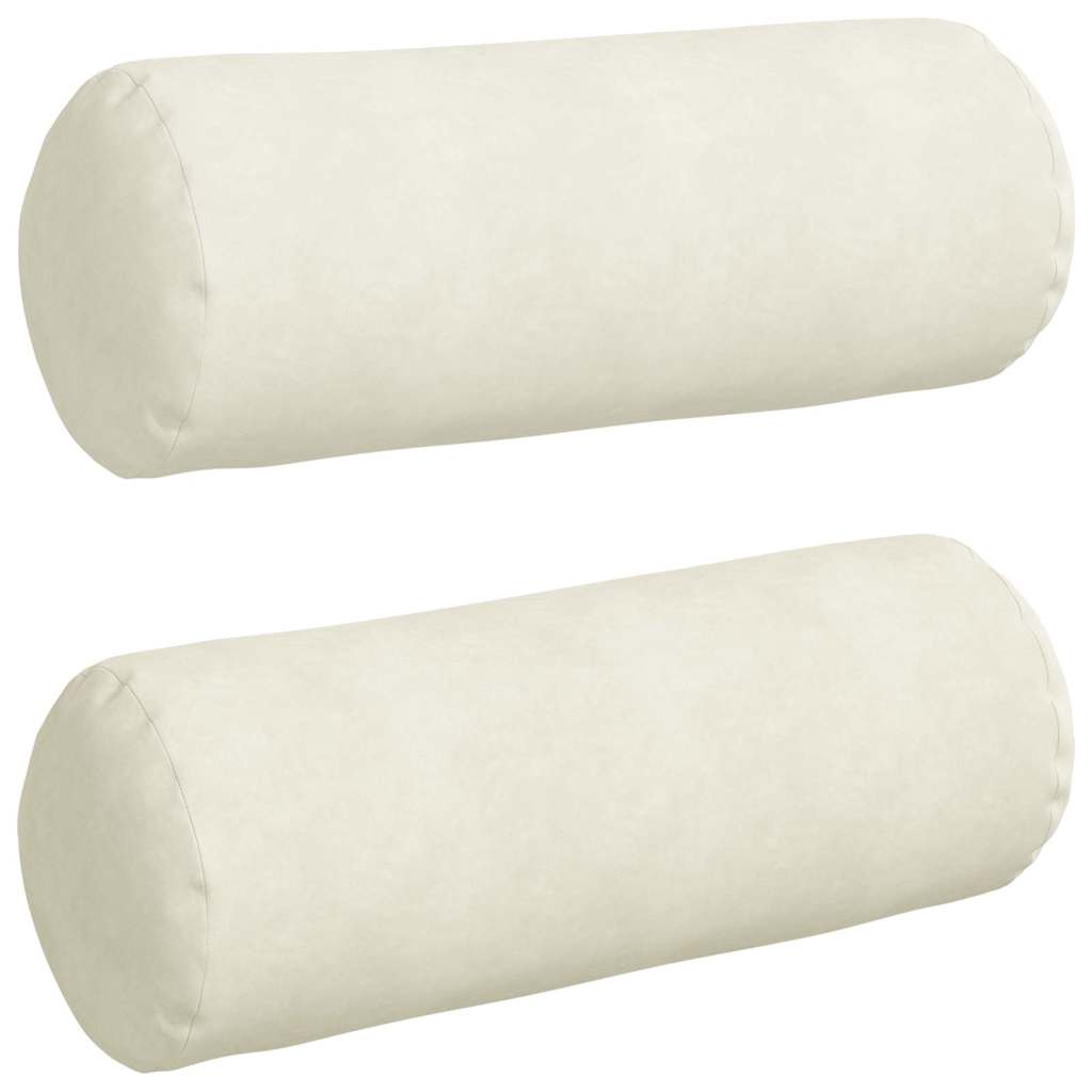 Valjkasti jastučići 2 pcs Krema Ø 25 x 70 cm Kordura tekstil