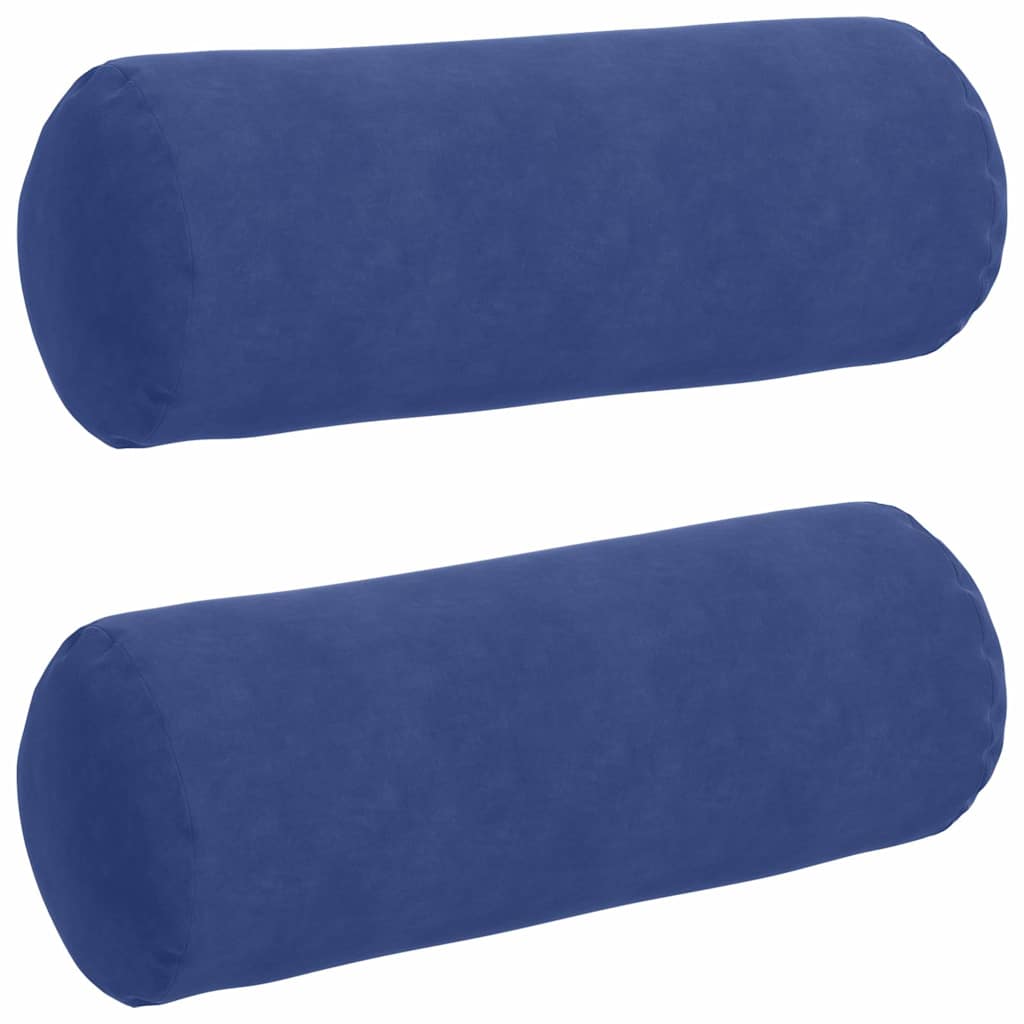 Valjkasti jastučići 2 pcs Policijska plava Ø 25 x 70 cm