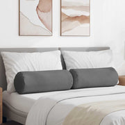 Valjkasti jastučići 2 pcs Tamno siva Ø 25 x 70 cm