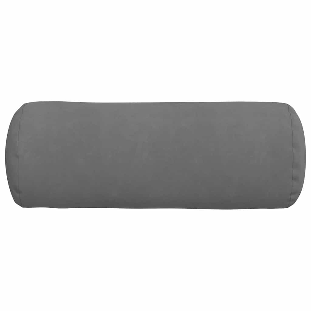 Valjkasti jastučići 2 pcs Tamno siva Ø 25 x 70 cm