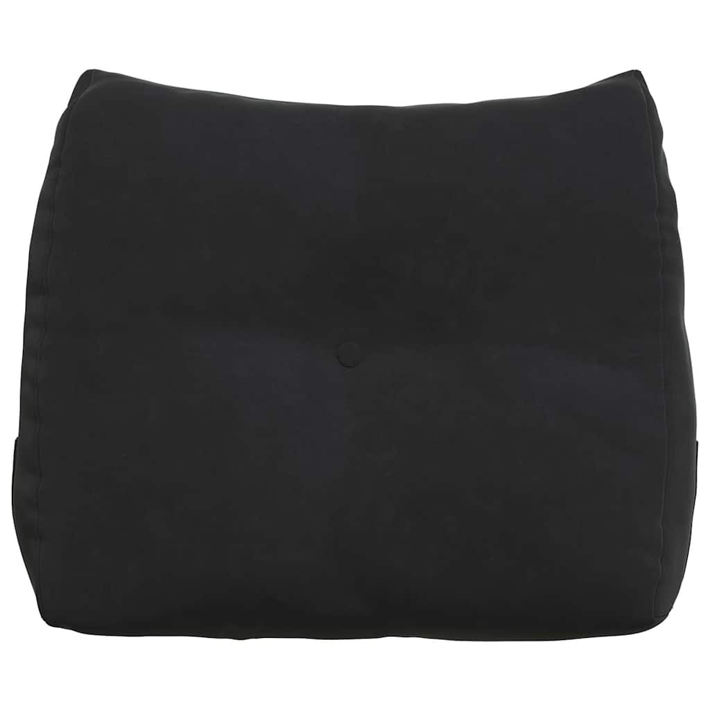 Jastuk za leđa Crna 60 x 24 x 50 cm Baršun