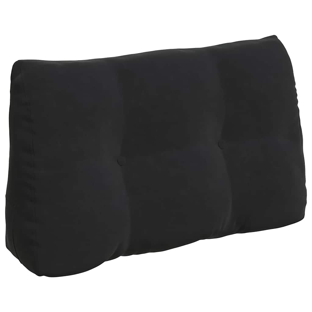 Jastuk za leđa Crna 80 x 24 x 50 cm Baršun