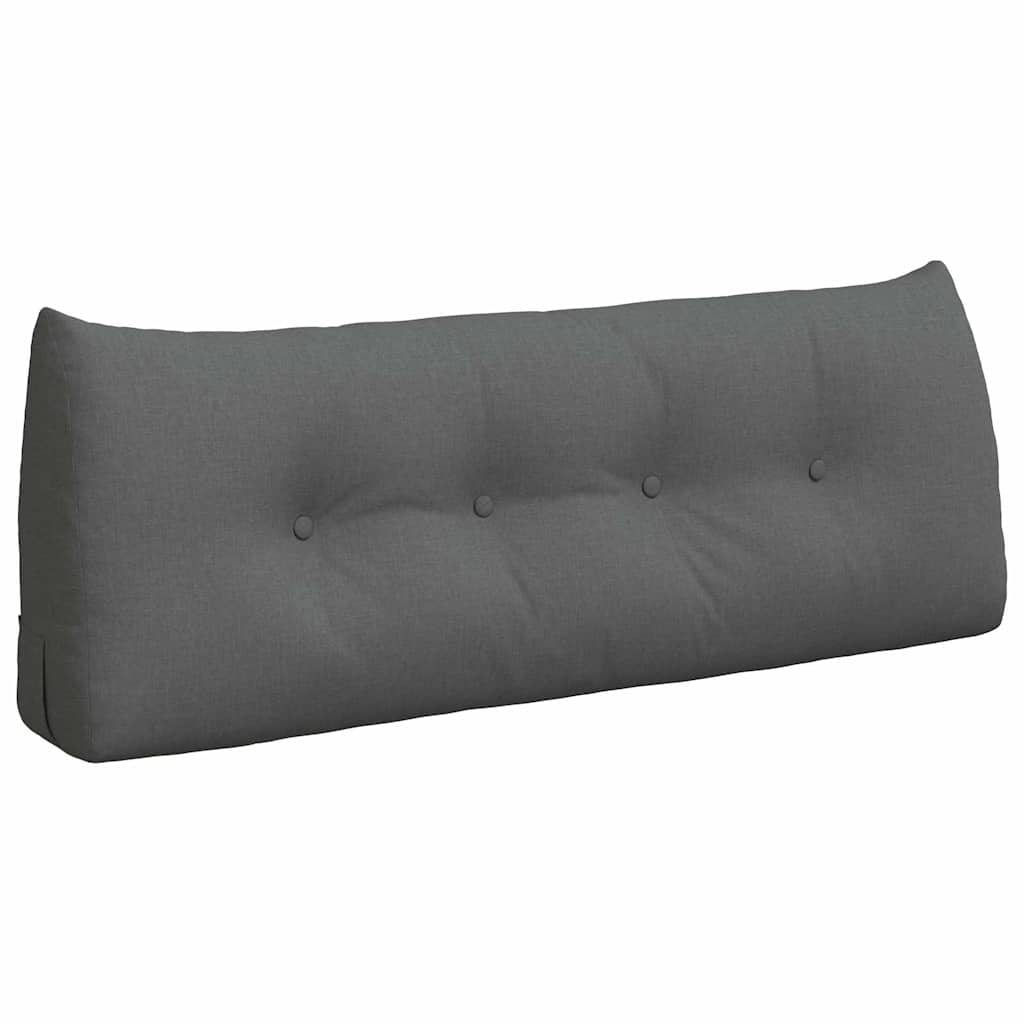 Jastuk za leđa Tamno siva 120 x 24 x 50 cm tkanina