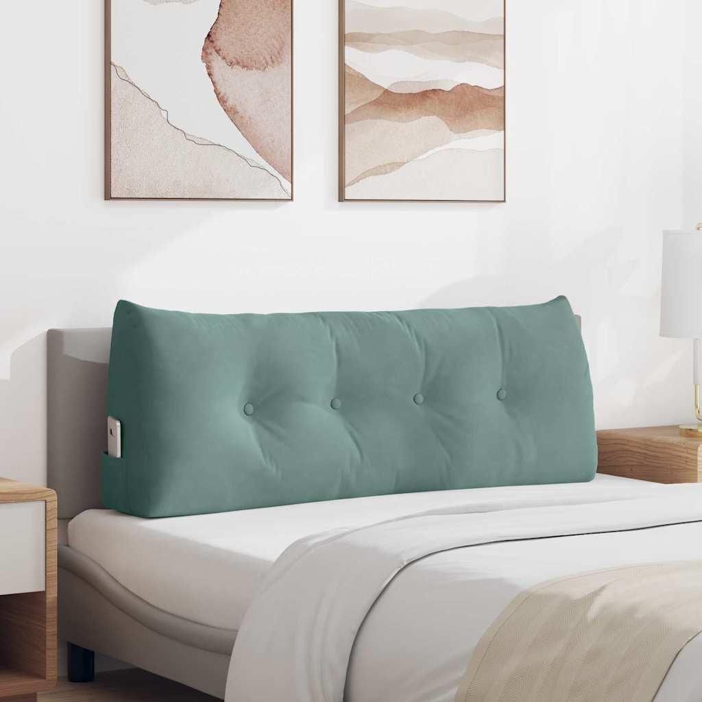 Jastuk za leđa Morska zelena 120 x 24 x 50 cm Baršun