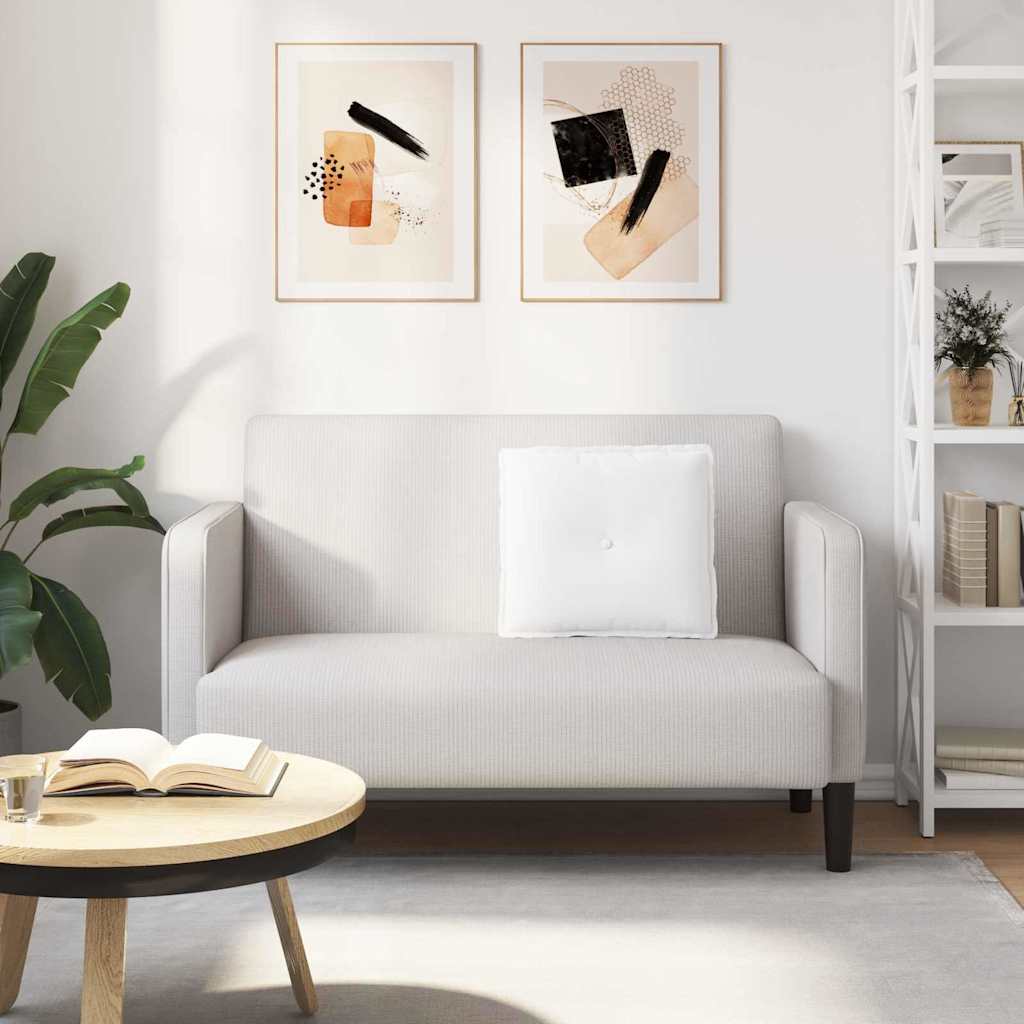 Jastuk za leđa Bijelo 50 x 19 x 45 cm tkanina