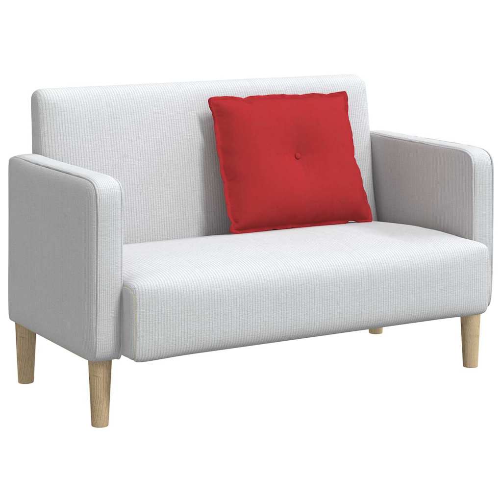 Jastuk za leđa Crvena 60 x 19 x 50 cm tkanina