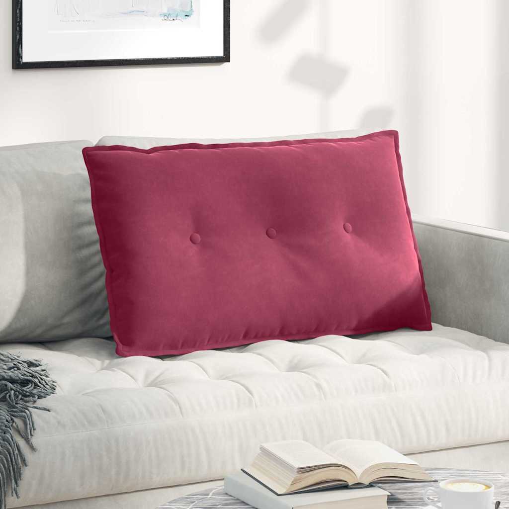 Jastuk za leđa Vinska crvena 80 x 50 cm Kordura tekstil
