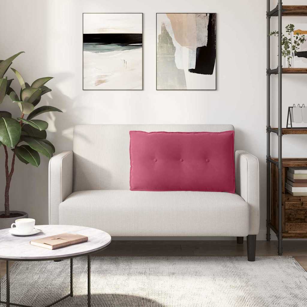 Jastuk za leđa Vinska crvena 80 x 50 cm Kordura tekstil