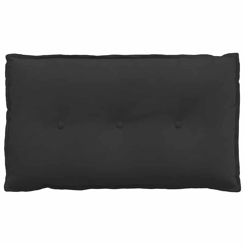 Jastuk za leđa Crna 80 x 50 cm Mikrofiber tkanina