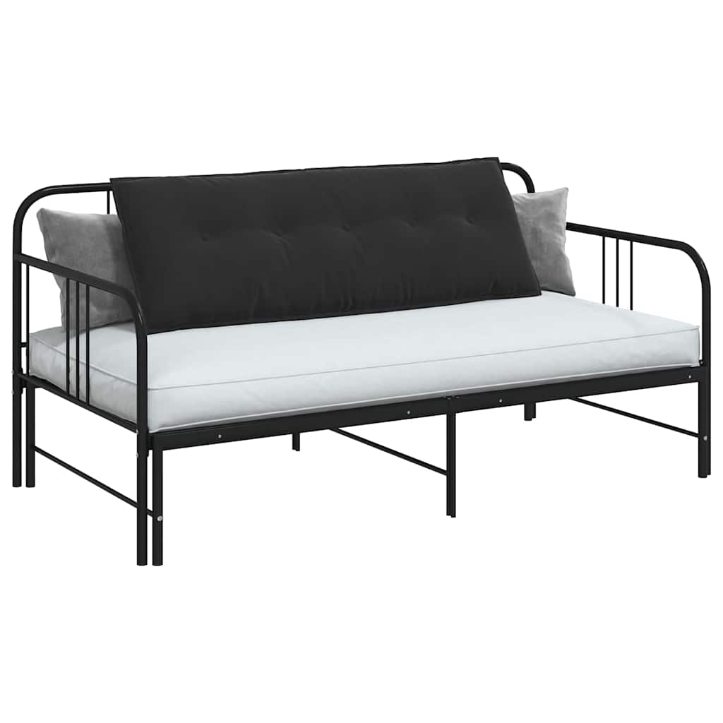 Jastuk za leđa Crna 140 x 50 cm Kordura tekstil