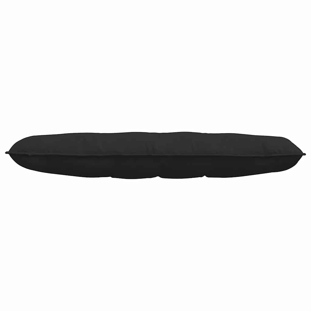 Jastuk za leđa Crna 140 x 50 cm Mikrofiber tkanina