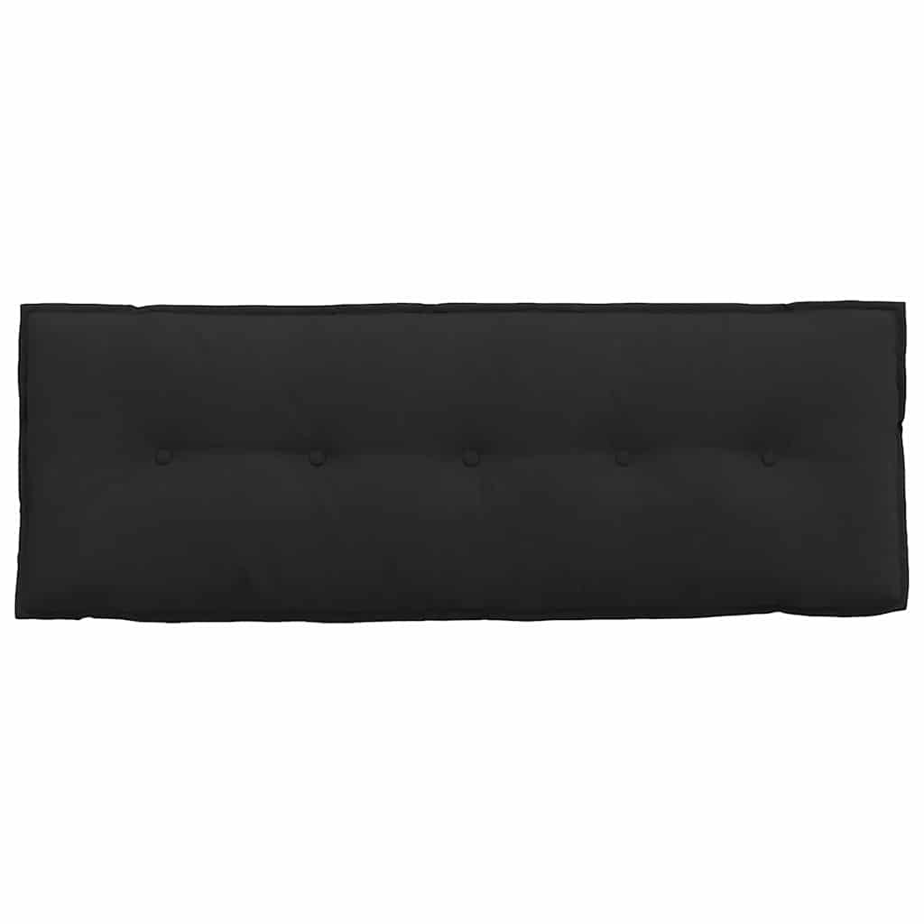 Jastuk za leđa Crna 140 x 50 cm Mikrofiber tkanina