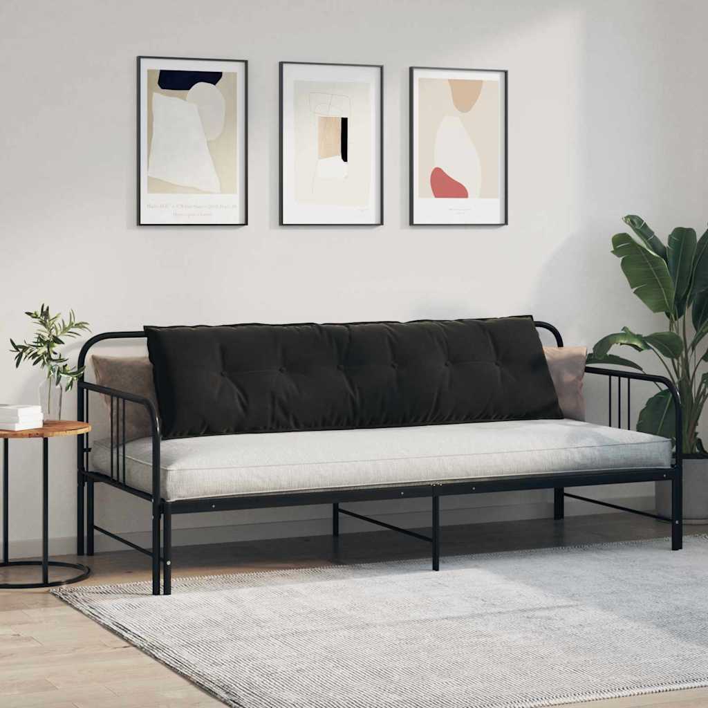 Jastuk za leđa Crna 180 x 50 cm Kordura tekstil