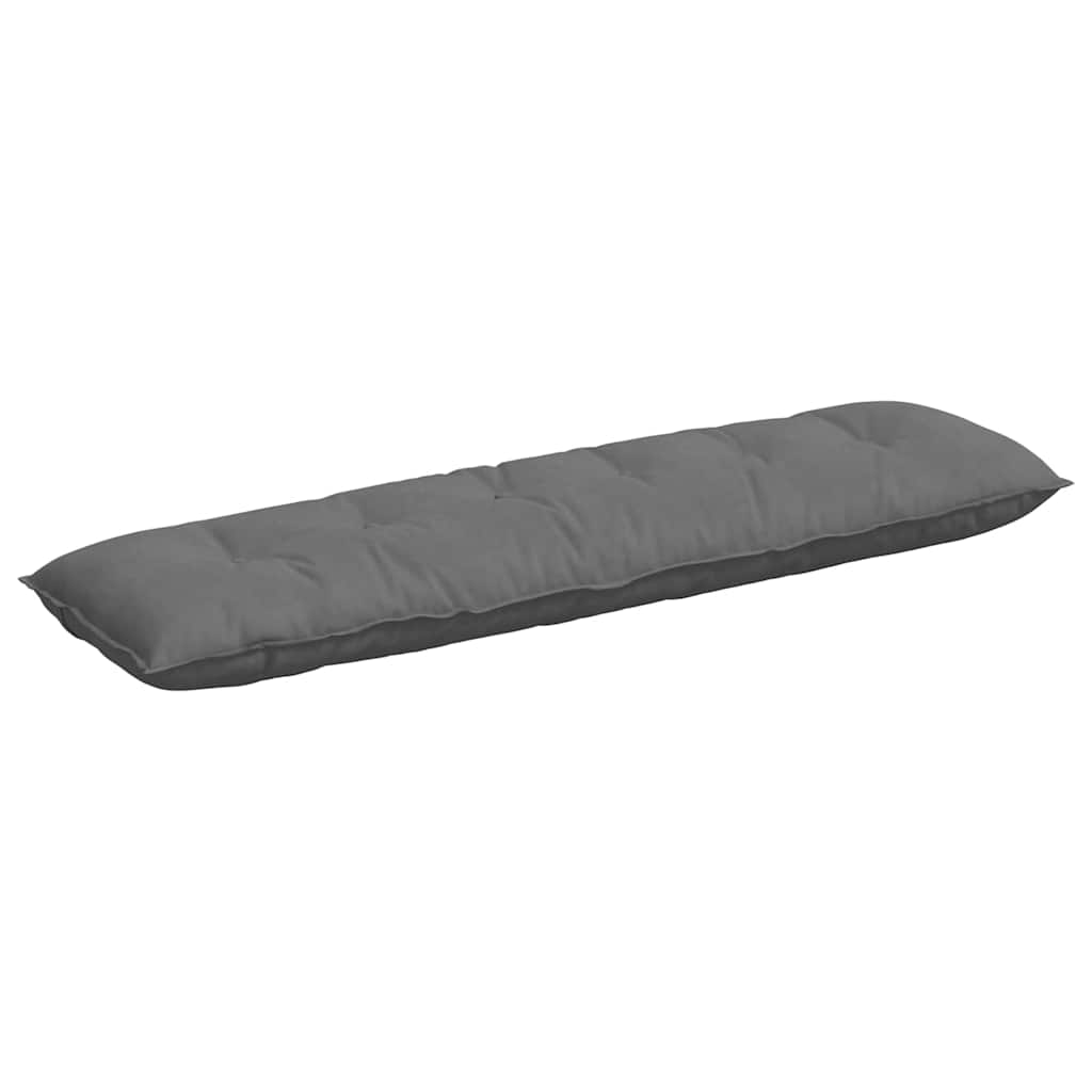 Jastuk za leđa Tamno siva 180 x 50 cm Mikrofiber tkanina