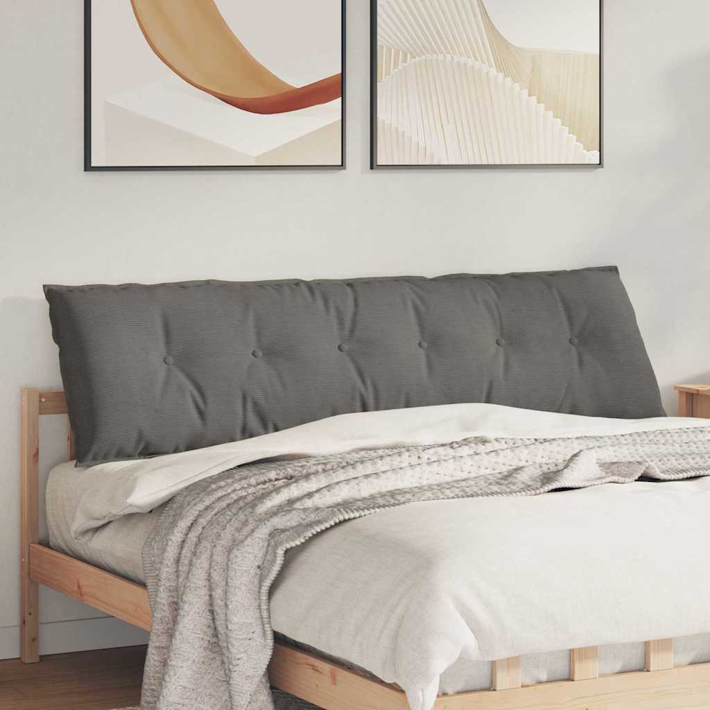 Jastuk za leđa Svijetlo siva 180 x 50 cm Kordura tekstil