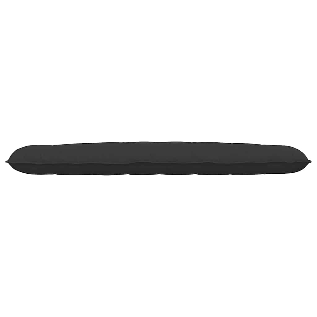 Jastuk za leđa Crna 200 x 50 cm Mikrofiber tkanina