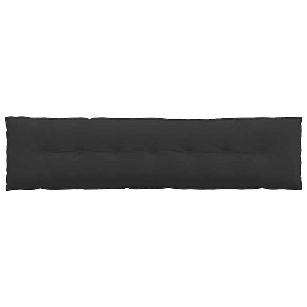 Jastuk za leđa Crna 200 x 50 cm Mikrofiber tkanina