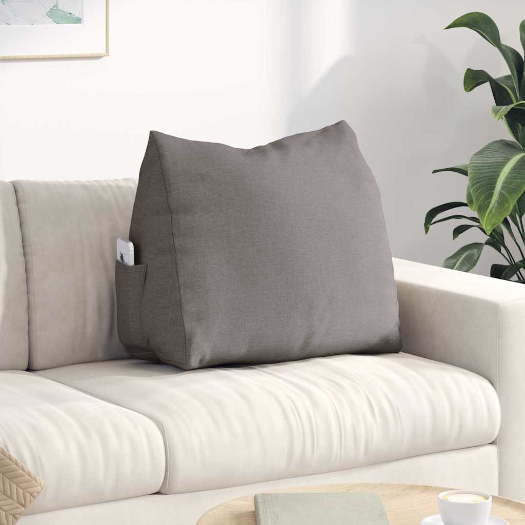 Jastuk za leđa Sivo-smeđa 60 x 20 x 50 cm tkanina