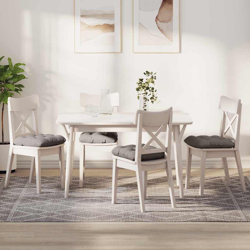 Jastučići za sjedenje 4 pcs Sivo-smeđa 40 x 40 x 12 cm tkanina