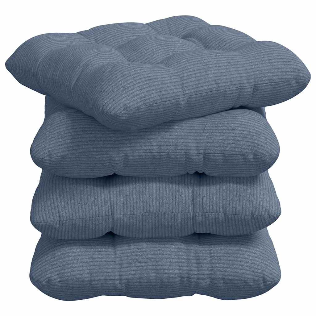 Jastučići za sjedenje 4 pcs Plava 45 x 45 cm Kordura tekstil