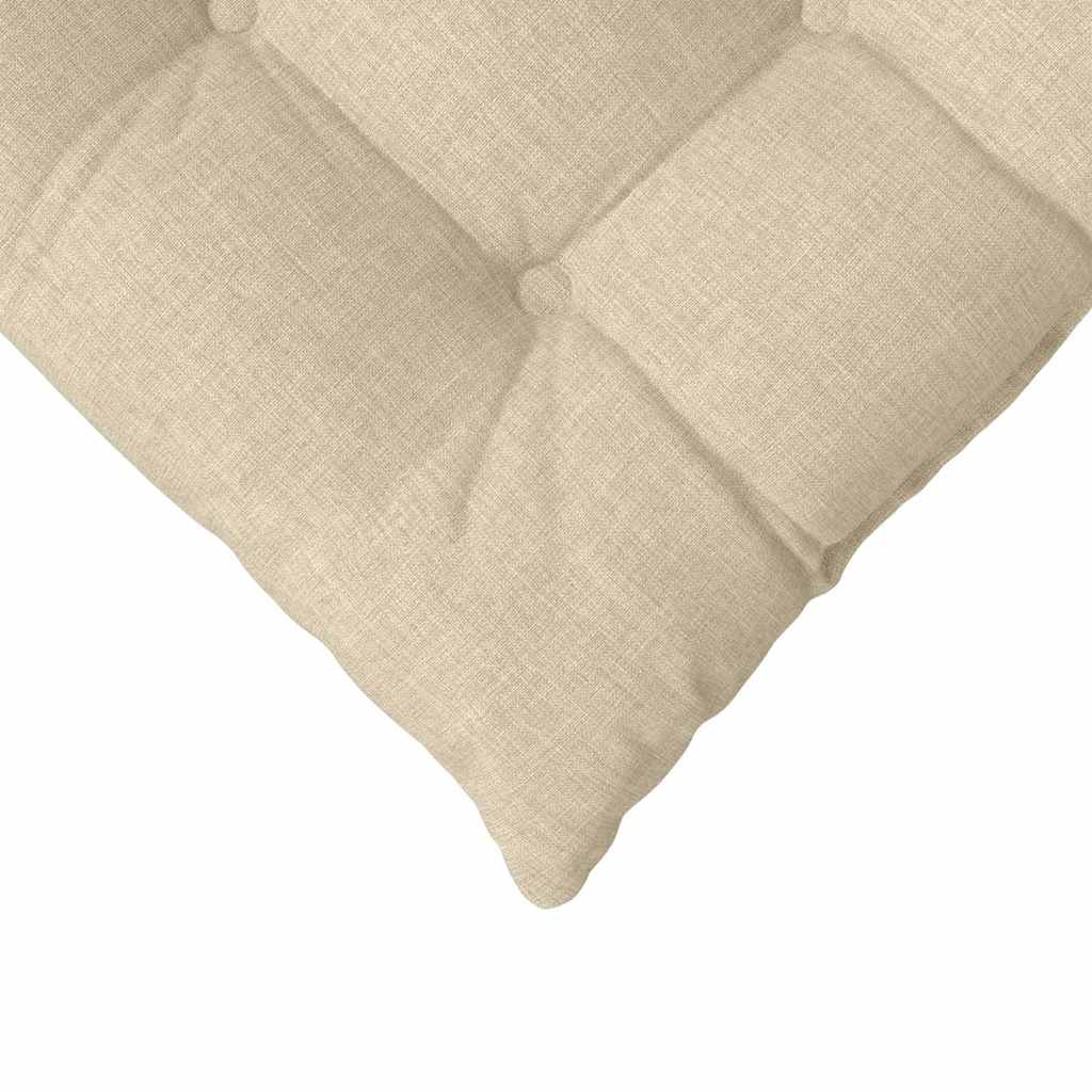 Jastučići za sjedenje 4 pcs Krema 40 x 40 x 6 cm tkanina