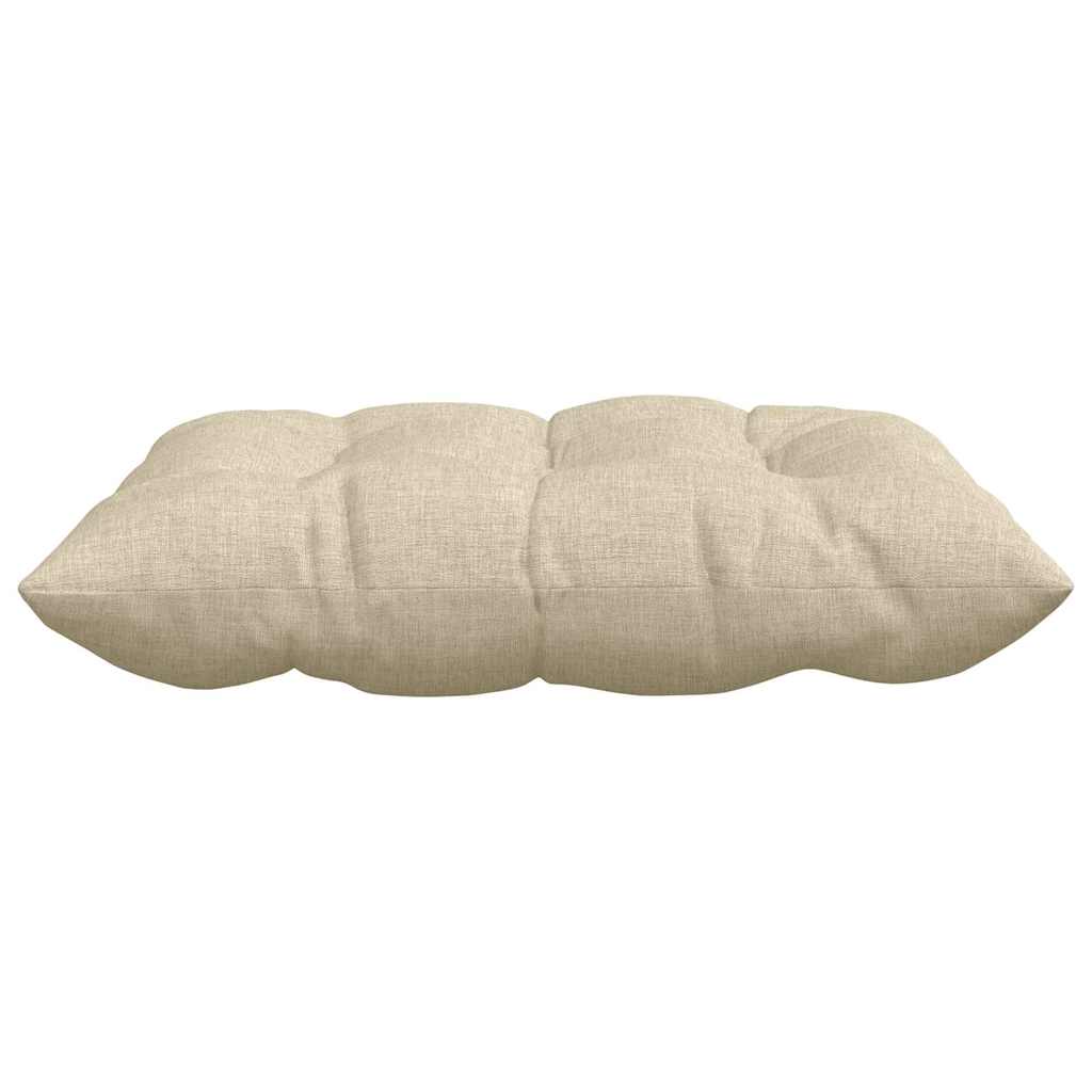 Jastučići za sjedenje 4 pcs Krema 40 x 40 x 6 cm tkanina