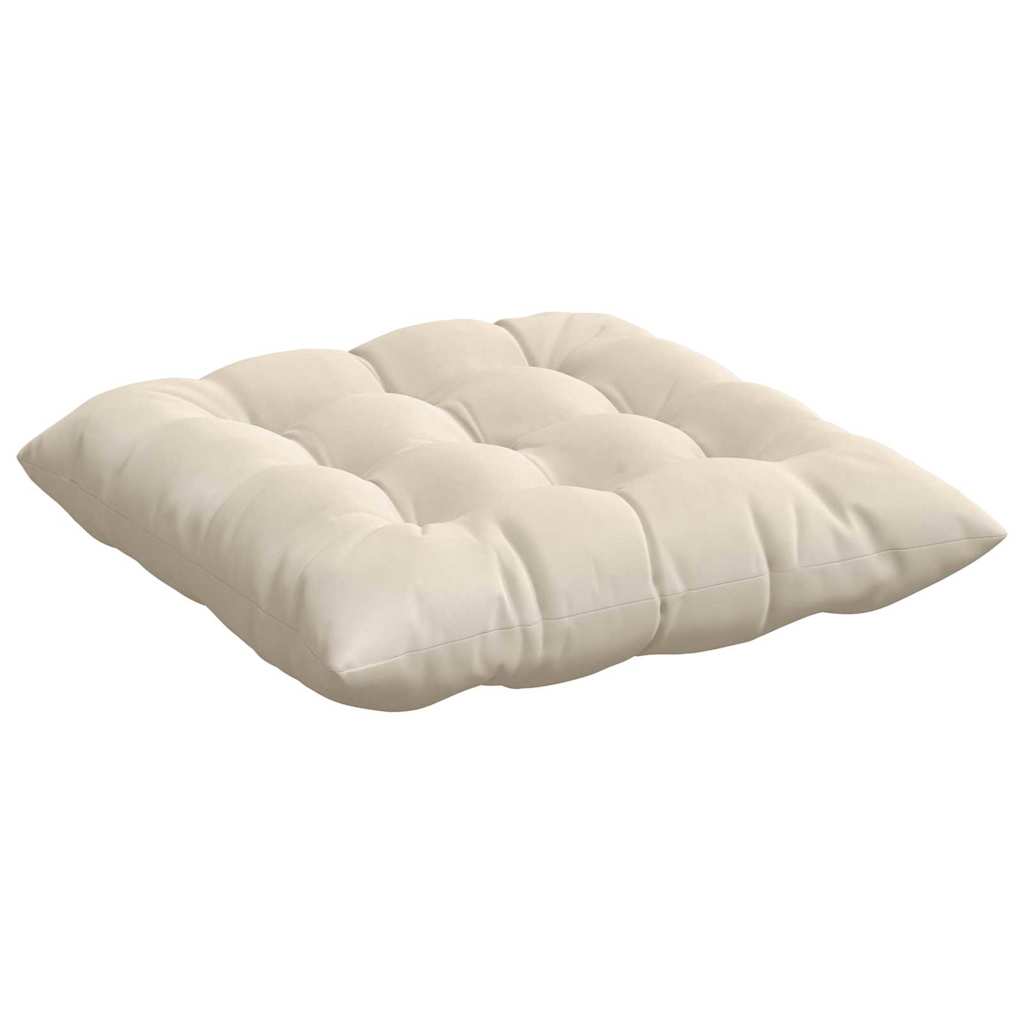 Jastučići za sjedenje 4 pcs Bež 40 x 40 x 6 cm Mikrofibra