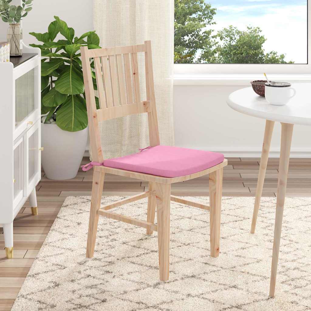 Jastučići za sjedenje 4 pcs Ružičasta 40 x 40 x 3 cm tkanina