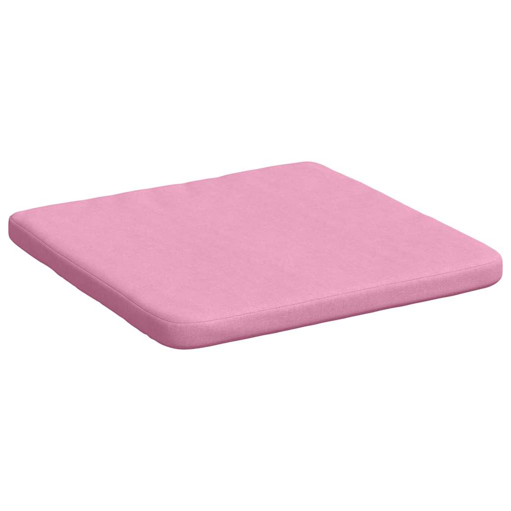 Jastučići za sjedenje 4 pcs Ružičasta 40 x 40 x 3 cm tkanina