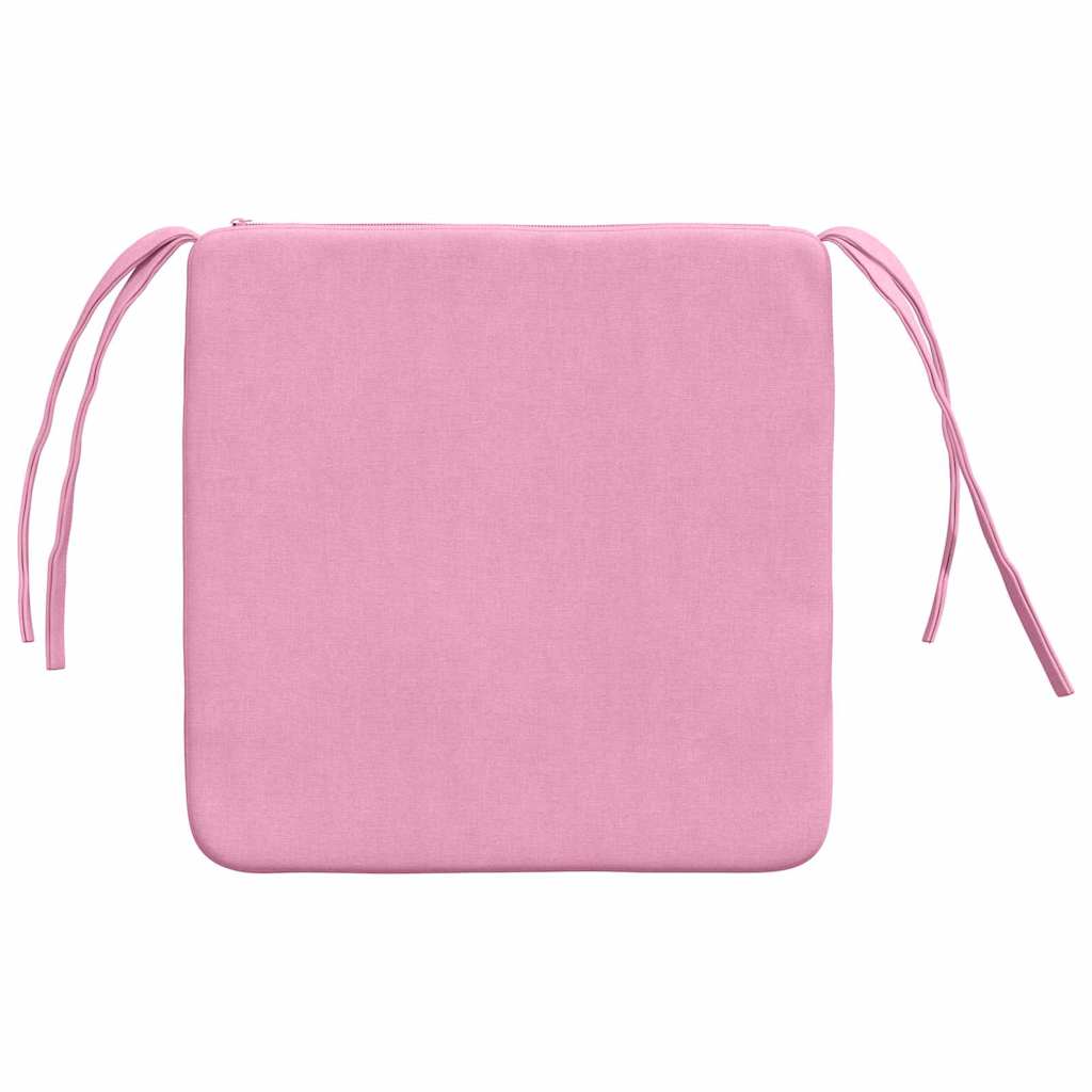 Jastučići za sjedenje 4 pcs Ružičasta 40 x 40 x 3 cm tkanina