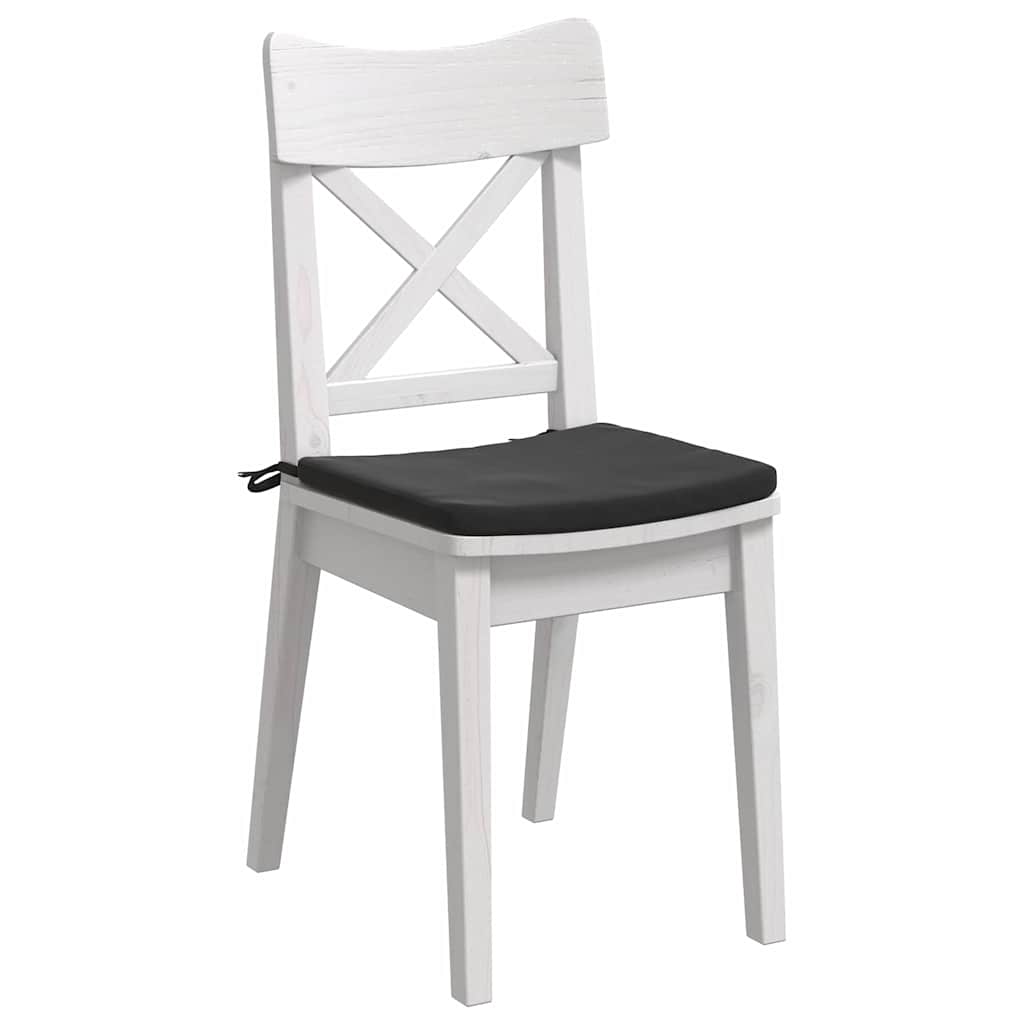 Jastučići za sjedenje 4 pcs Crna 40 x 40 x 3 cm Baršun