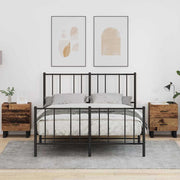 Noćni ormar 2 pcs Stari drvo i crna 40 x 35 x 47,5 cm