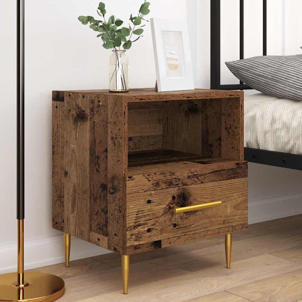 Noćni ormarić s ladicama 2 pcs Staro drvo 40 x 35 x 47,5 cm