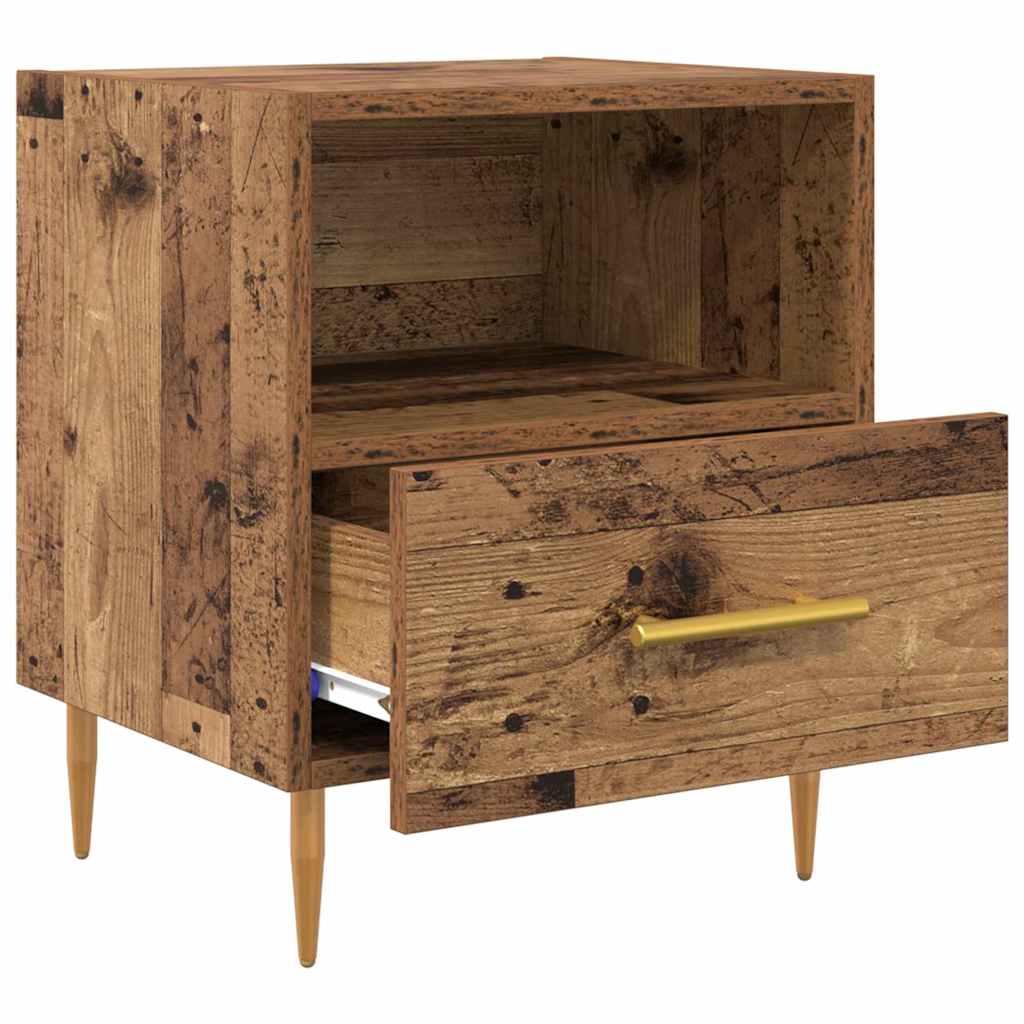 Noćni ormarić s ladicama 2 pcs Staro drvo 40 x 35 x 47,5 cm