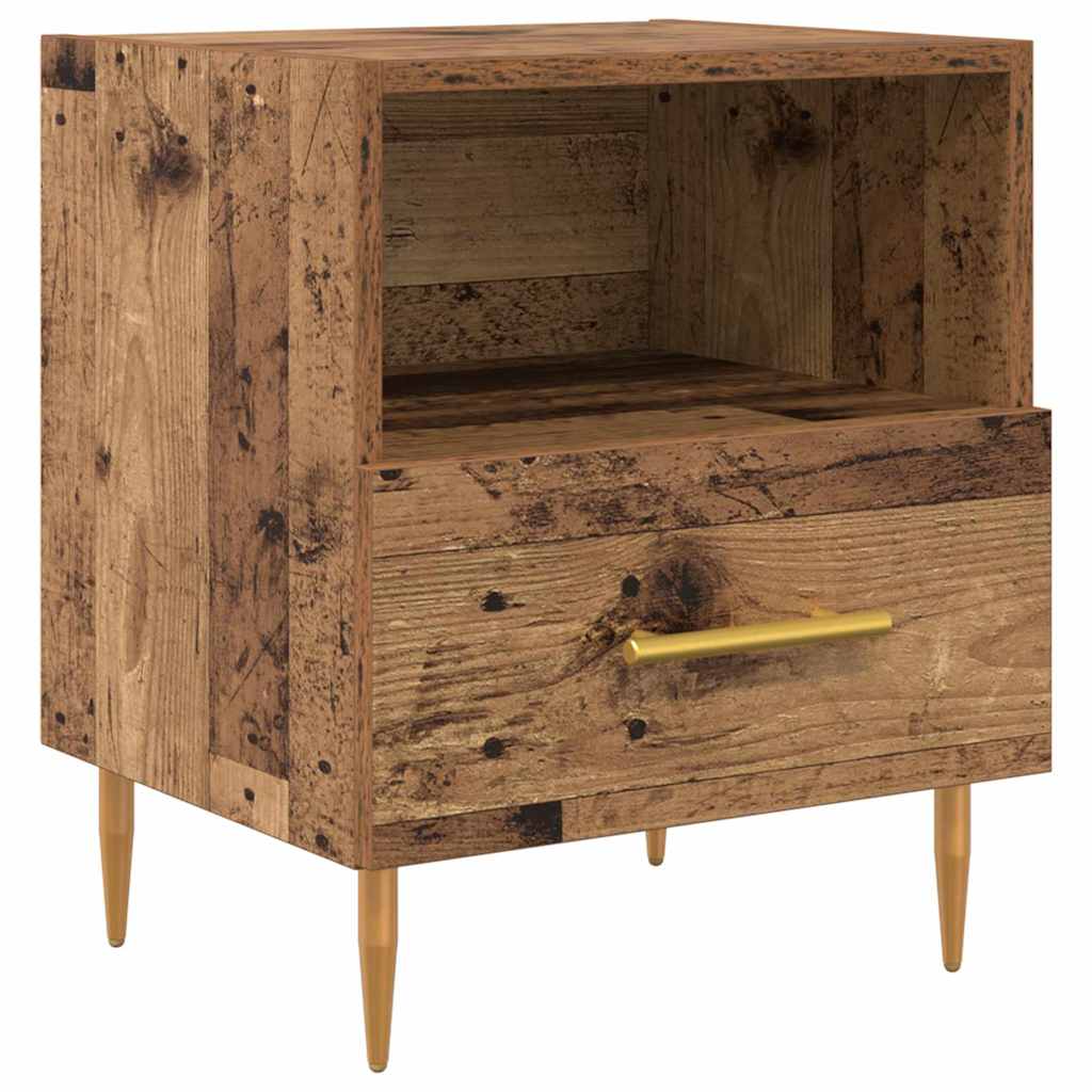 Noćni ormarić s ladicama 2 pcs Staro drvo 40 x 35 x 47,5 cm